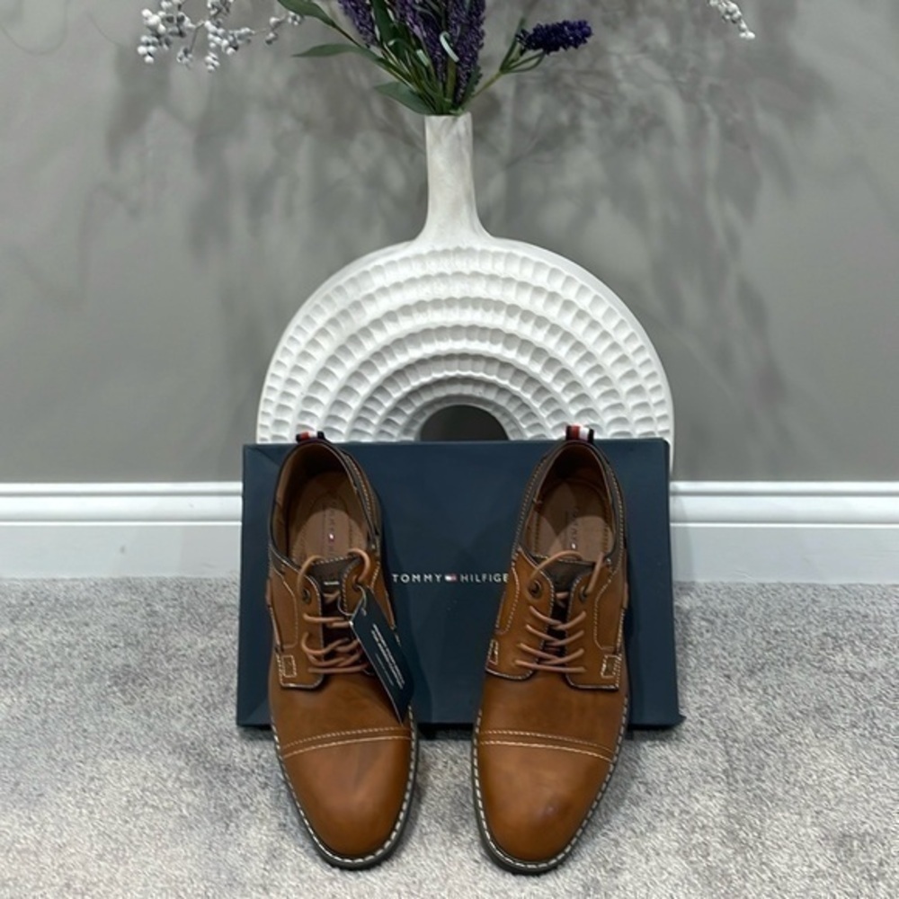 NWB Men’s Tommy Hilfiger dark natural Dante shoe. Size 11M.